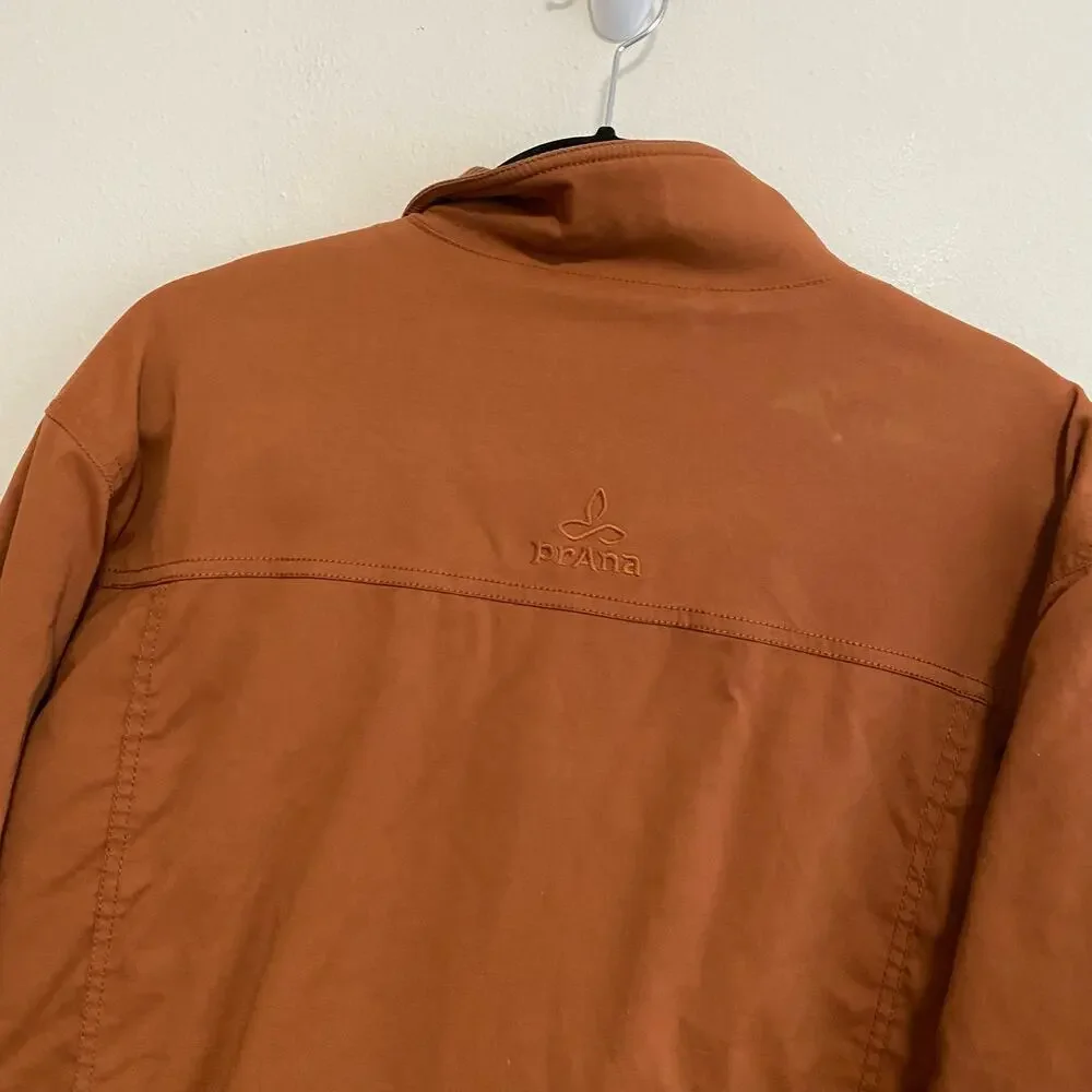 Prana Men's Breathe Jacket‎ Cargo Burnt Orange Size XL
